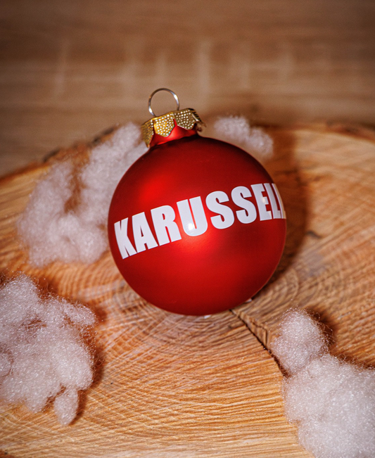 Weihnachtskugel rot | Karussell-Rockband | Limited Edition
